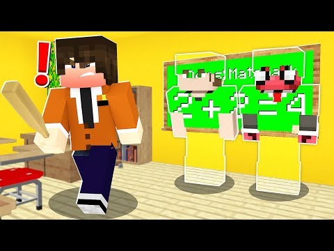 FAKİR GÖRÜNMEZ OLUP OKULDA SAKLANDI! 😱 - Minecraft
