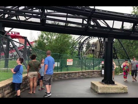 Off-ride footage of a Demon train