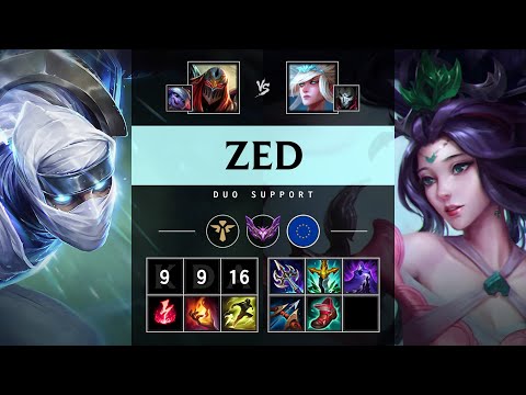 Zed Support vs Janna - EUW Master Patch 25.09