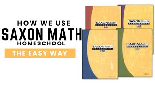 How we use SAXON Math in our homeschool
