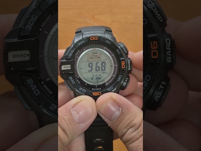 Vídeo relacionado con Casio Pro Trek PRG-270-1 Tough Solar Triple Sensor Reloj Deportivo Digital multifunción para Hombre, Negro, sin tamaño, cronógrafo, Digital, Movimiento de Cuarzo, Negro, No Size, Cronógrafo, Digital,