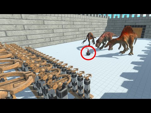 ⚡ 100 Ballista vs All Units . Kill the BOX to SURVIVE 🦖 Animal Revolt Battle Simulator 🦕