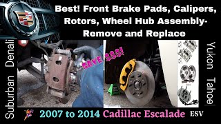 Cadillac Escalade Brake Repair | Front Brake Pads - Calipers - Rotors- Wheel Hubs Assembly