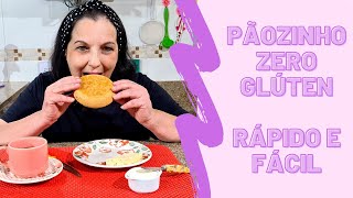 Pãozinho rápido e fácil zero glúten