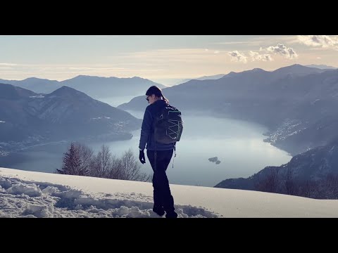 Exploring a snowy Ticino Switzerland