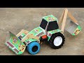 Craft With Matchstick Box How To Make Matchbox JcB Tractor With DC Motor Diy Matchbox Craft Idea