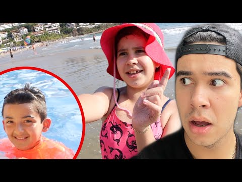 I CAUGHT MY LITTLE SISTER FLIRTING IN THE BEACH!!