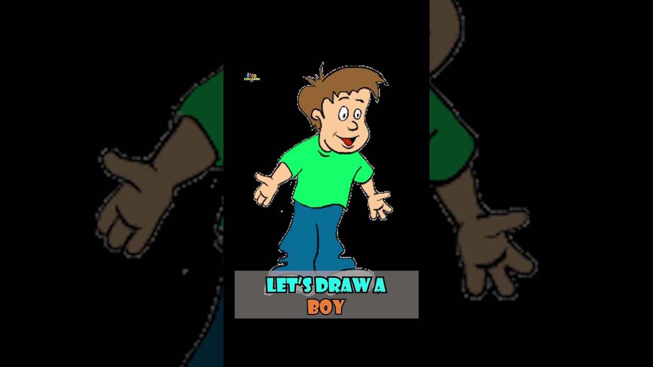 Learn to draw a boy | Easy drawing of boy for kids #shorts