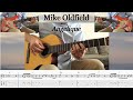 Mike Oldfield - Angelique (guitar cover with Chords, Tabs & Standard Notation)