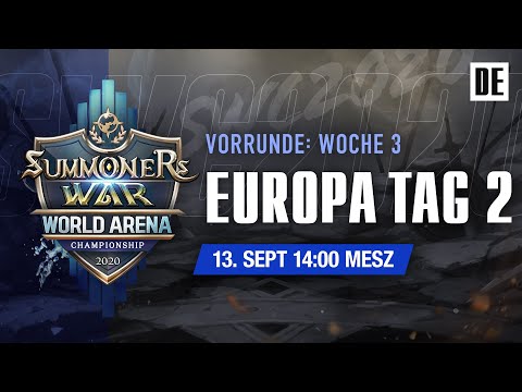 [DE] SWC2020 EUROPE Vorrunde TAG2 | Summoners War