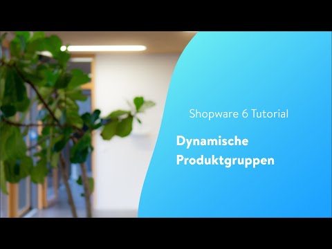 Dynamische Produktgruppen (Shopware 6 Tutorial)