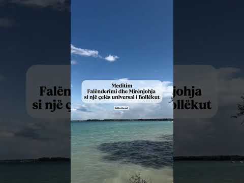 Meditim - Falënderimi dhe Mirënjohja si një çelës universal i Bollëkut - Salihe Curraj
