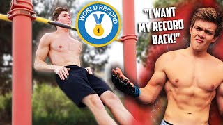 Most Real NO HANDS Pullups In A Row (Breaking Browneys Record)
