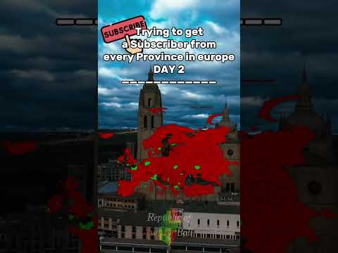 Trying to get a Subscriber from every Province in europe (Day 2) | #mapping #shorts #europe #map