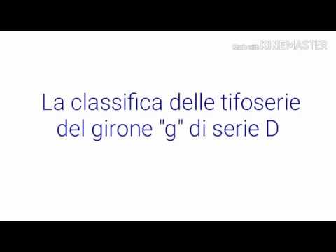 La classifica delle tifoserie del girone "g" di serie D.