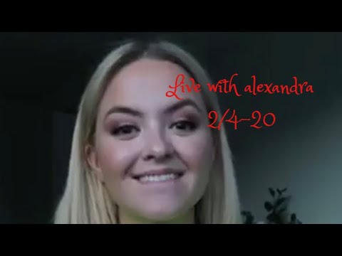 Live with Alexandra Rotan Aptil 2nd 2020