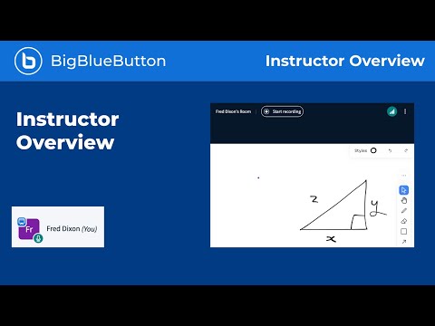 BigBlueButton Instructor Overview