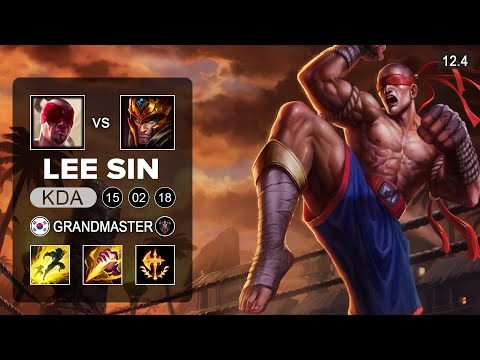 Lee Sin Jungle vs Jarvan IV - KR Grandmaster - Season 12 Patch 12.4