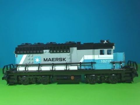 Vidéo LEGO Creator 10219 : Le train porte-conteneurs Maersk