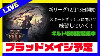 【poe2】12月13日新リーグに向けてスタダ練習　ブラメスタート予定　次リーグはギルドも作るので一緒にやる人募集