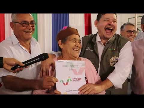 Paso Yobái, Guairá: Familias felices con la titulación masiva de sus tierras.