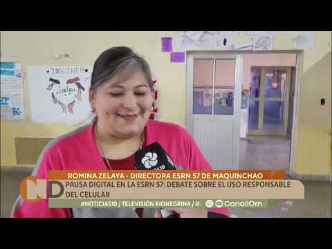 "Pausa digital" en la ESRN 57 de Maquinchao: debate sobre el uso responsable del celular