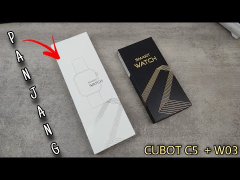 PUANJAAAANG!! Cocok buat CEWE nih - Unboxing & Hands on Smartwatch Cubot C5 & W03