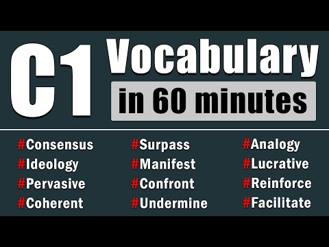 C1 Advanced Vocabulary Crash Course (60 Minutes of High Level English)