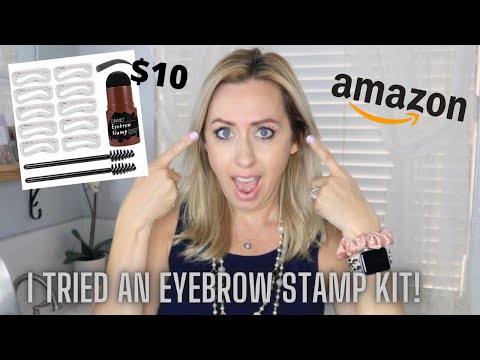 EYEBROW STAMP KIT FROM AMAZON!?