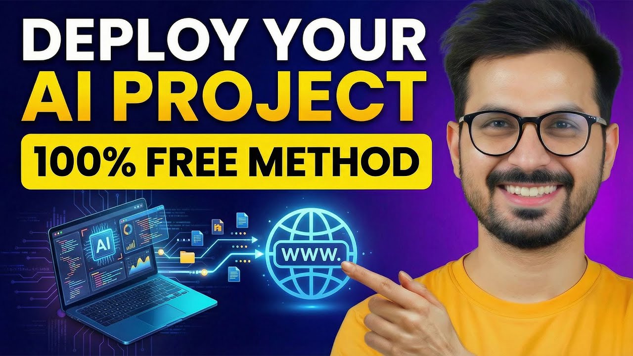 How to Upload Your Website To The Internet 🌐 Deploy Your AI Project 100% FREE | 2026