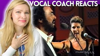 Vocal Coach Reacts: Luciano Pavarotti &amp; Celine Dion - I Hate You Then I Love You