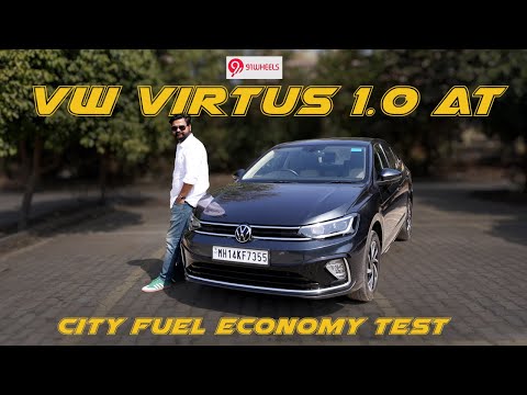 2024 Virtus 1.0 AT City Fuel Economy Test || Kitna Deti Hai?