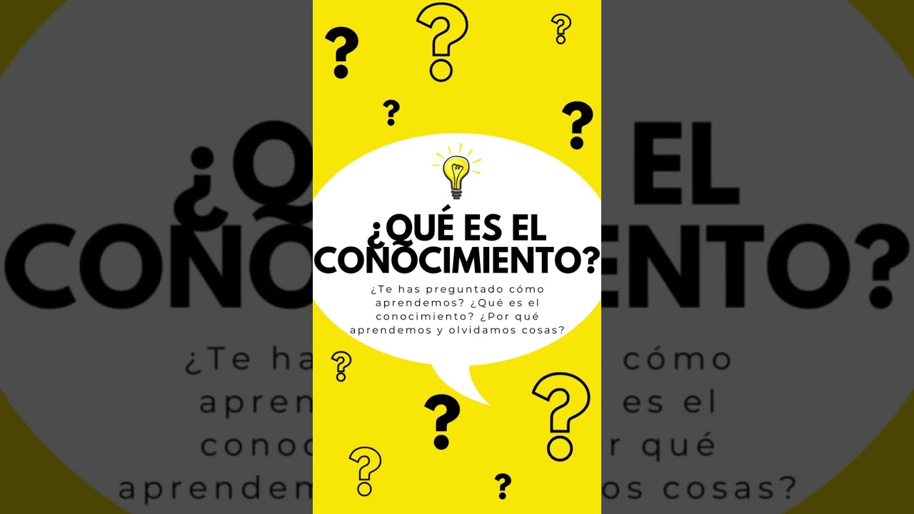 ¿Qué es el conocimiento?  #filosofía #frases #historiadelafilosofia #pensemos #pensar