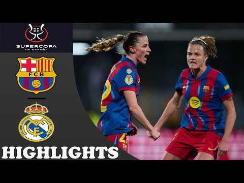 Barcelona vs Real Madrid Highlights | Women's Super Cup 2026 FINAL