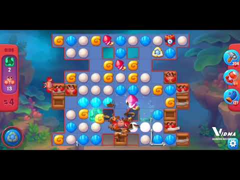 Fishdom. 8198 hard level no boosters and diamonds - 10 moves