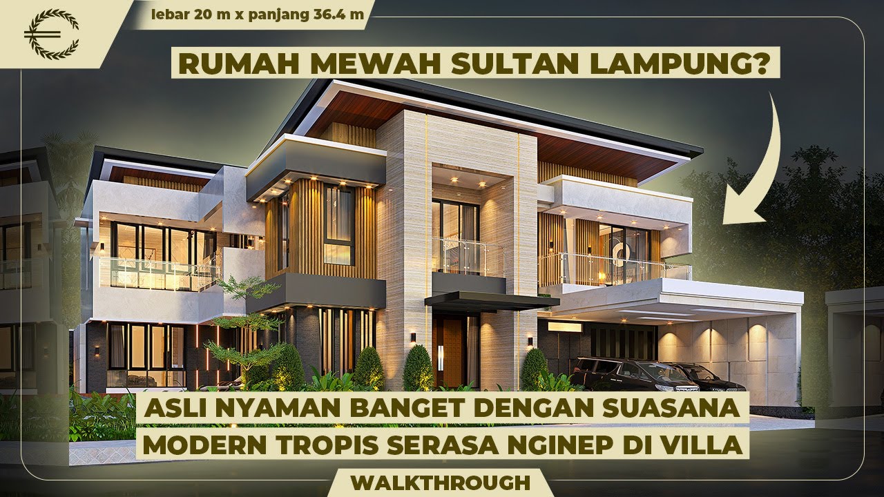 Video 3D Desain Rumah Modern 2 Lantai Bapak RDY - Lampung