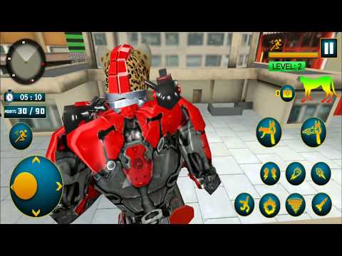 Cheetah Robot Car Transformation Formula Car Robot Android Gameplay