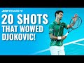 20 Tennis Shots So Good They Made Novak Djokovic Applaud ?