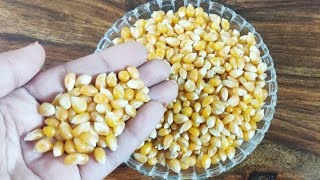 How to make Popcorn at home with Normal Dry Corn /Raw Corn/ Corn Seeds | Easy Butter Popcorn at home