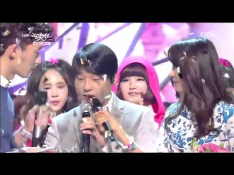 140404 Soyou X JungGiGo - No.1 @Music Bank Today Winner