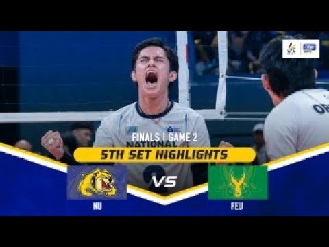 NU vs. FEU | SET 5 GAME HIGHLIGHTS | UAAP SEASON 87 MEN'S VOLLEYBALL GAME 2 FINALS | MAY 14, 2025