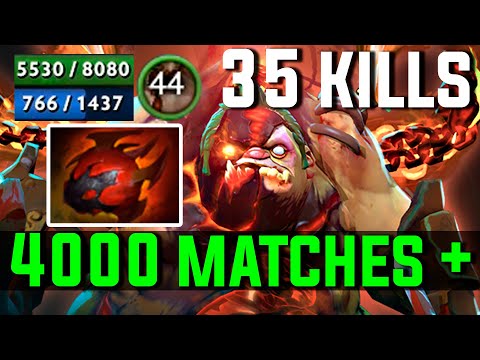 35 KILLS - 4000 MATCHES + - ZIPFILE PRO PUDGE - Dota 2