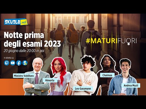 Notte Prima degli Esami 2023 Live  #MaturiFuori