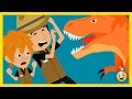 Dinosaurs Cartoon For Kids Giant T Rex Chases Park Ranger Aaron LB In Fun Kids Jurassic Adventure