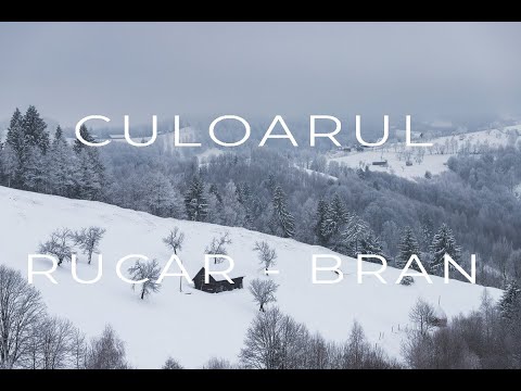 Zbor deasupra Romaniei - Iarna pe Culoarul Rucăr-Bran