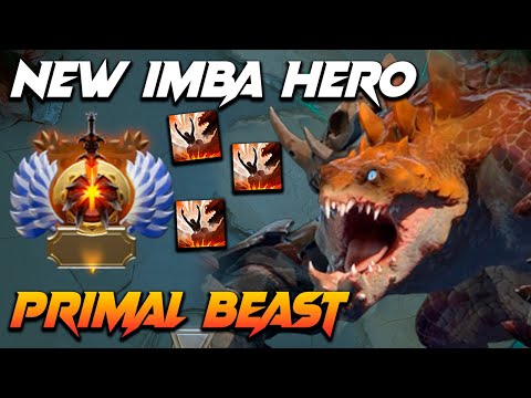 Patch 7.31 NEW HERO Primal Beast Full Gameplay Dota 2