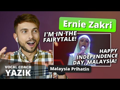 Vocal Coach YAZIK reaction to Ernie Zakri - MALAYSIA PRIHATIN (Symphony version)