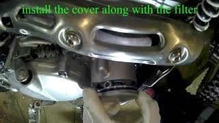 Download lagu Changing the oil and filter is easy  Kawasaki KLX 250 mp3