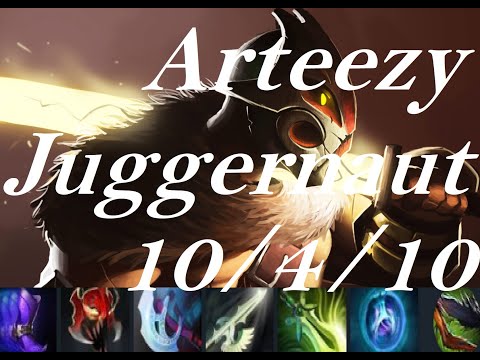 Arteezy Juggernaut vs Anti-Mage, mid Slark - sup Doom doomed - dota2