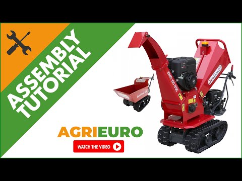 GeoTech-Pro BMS155 BS Self-propelled Tracked Garden Shredder on Power Barrow - Assembly tutorial